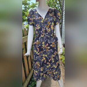 Velvet by graham and Spencer wrap dress. Boho floral, small
